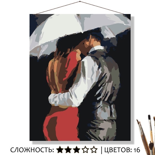 Картина по номерам Selfica Двое 50х40
