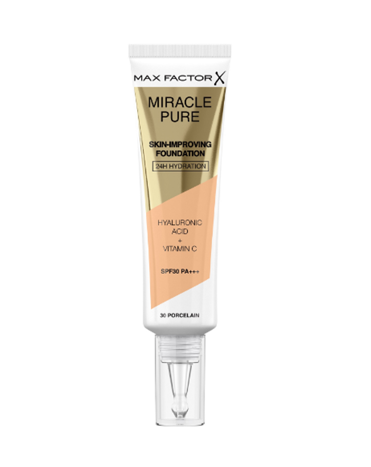 Тональная основа Max Factor Miracle Pure Skin-Improving тон 44 warm ivory dior forever skin glow spf 15 pa тональный крем для лица с сияющим финишем