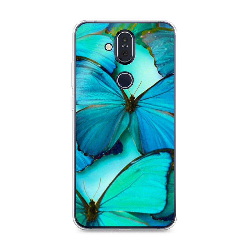 

Чехол Awog на Nokia 8.1 / Нокиа 8.1 "Неоновые бабочки", Синий;белый, 122250-4