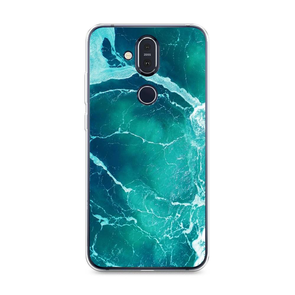 

Чехол Awog на Nokia 8.1 / Нокиа 8.1 "Изумрудный океан", Голубой;синий, 122250-4