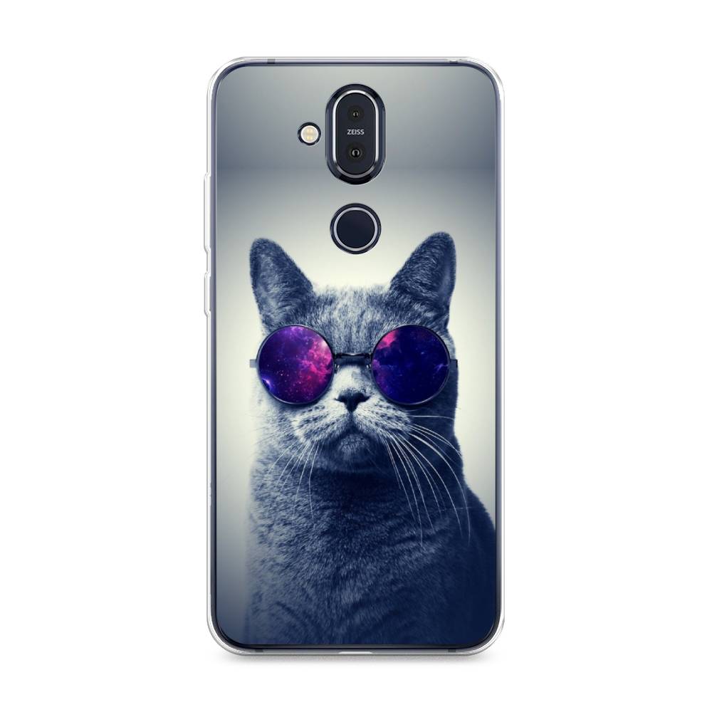 

Чехол Awog на Nokia 8.1 / Нокиа 8.1 "Космический кот", Красный, 122250-1