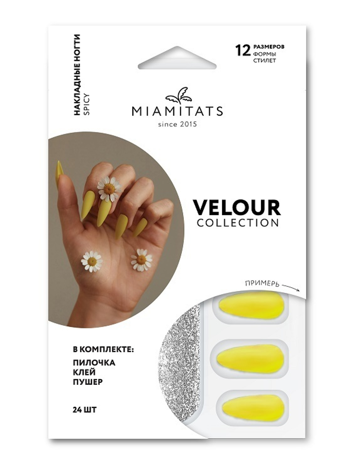 

Miami Tattoos, Накладные ногти Spicy Velour