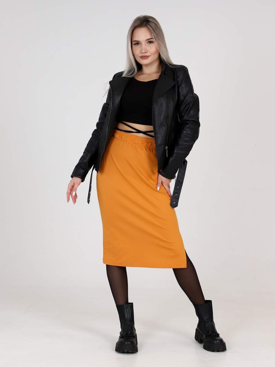 

Юбка женская Elenatex Ю-04 желтая 58 RU, Желтый, Ю-04