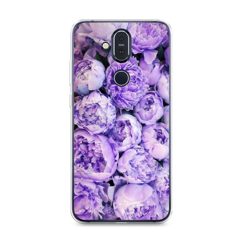 

Чехол Awog на Nokia 8.1 / Нокиа 8.1 "Пионы сиреневые", Фиолетовый;голубой, 122250-8