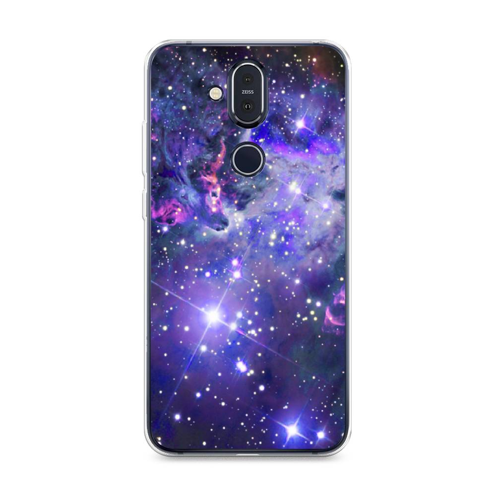 

Чехол Awog на Nokia 8.1 / Нокиа 8.1 "Яркая галактика", Фиолетовый, 122250-4