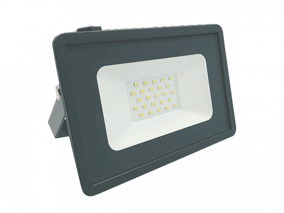 фото Прожектор светодиодный сдо 20вт 6500к ip65 зеленый свет серый корпус фарлайт