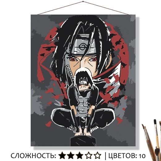 Картина по номерам Selfica Итачи 50х40