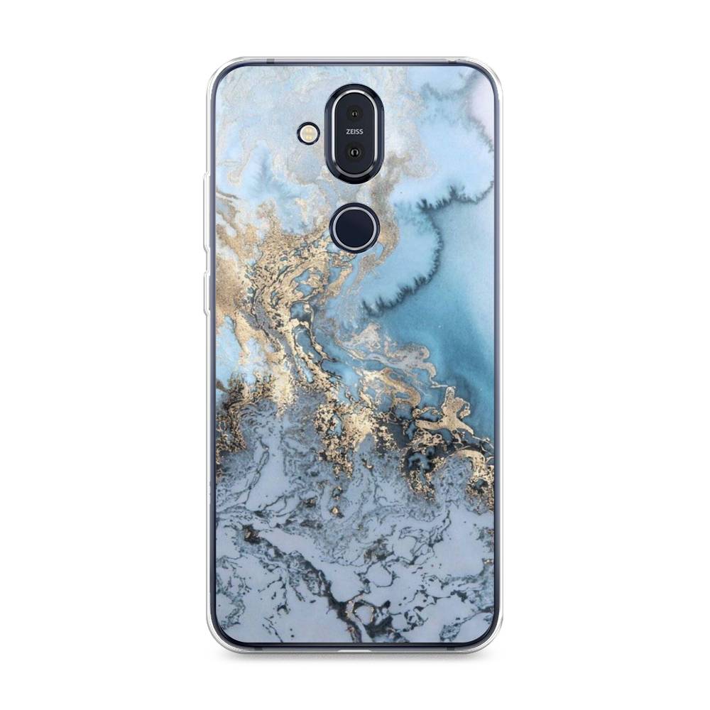 

Чехол Awog на Nokia 8.1 / Нокиа 8.1 "Морозная лавина синяя", 122250-3