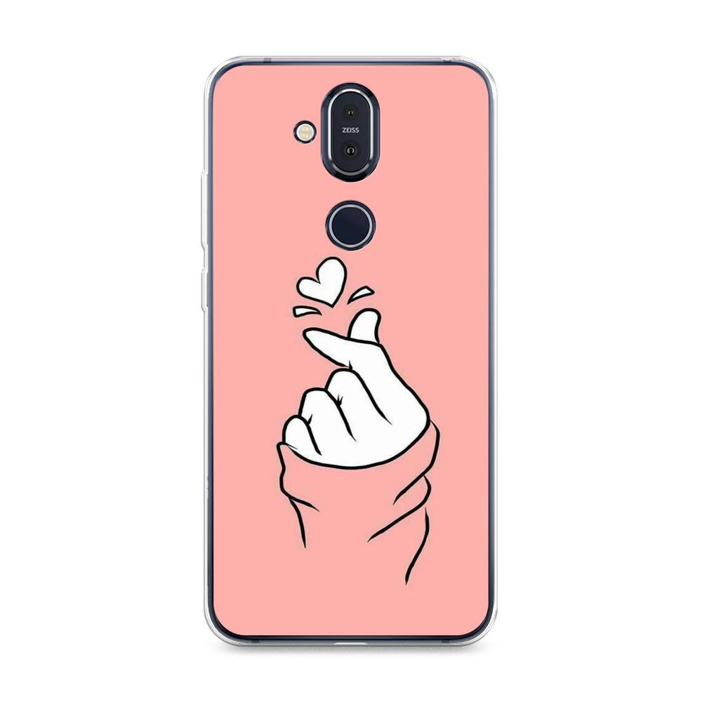 

Чехол Awog на Nokia 8.1 / Нокиа 8.1 "Любовь-щелк", Оранжевый, 122250-7