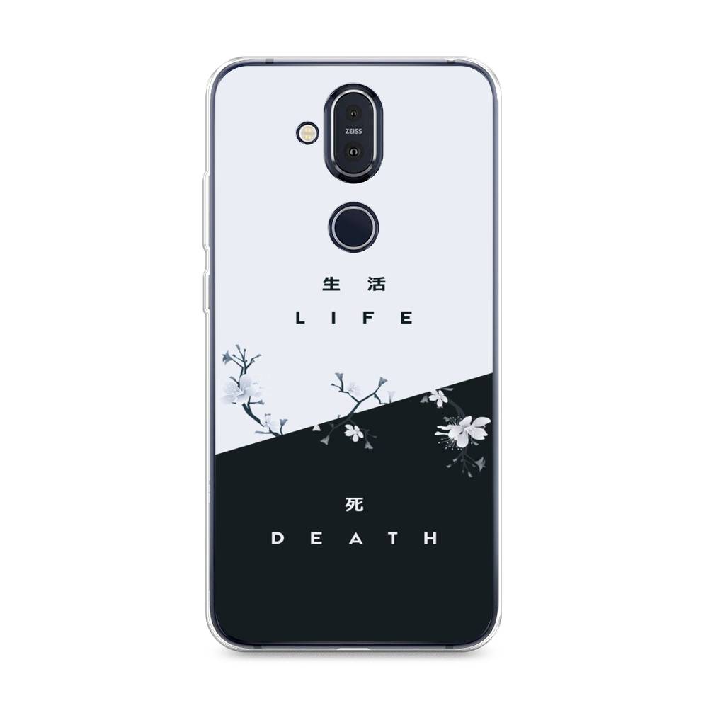 

Чехол Awog на Nokia 8.1 / Нокиа 8.1 "Life and death", Черный;серый, 122250-7