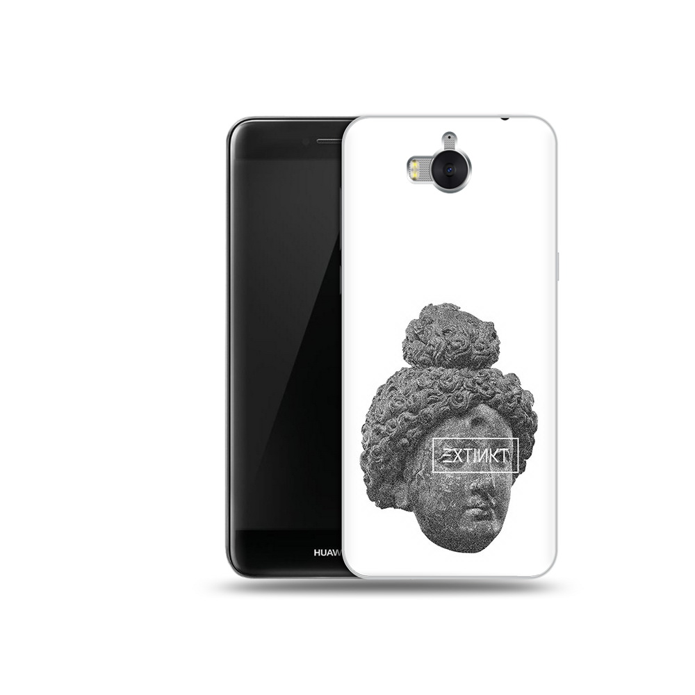 

Чехол MyPads Tocco для Huawei Y5 каменное лицо девушки (PT91582.58.383), Прозрачный, Tocco