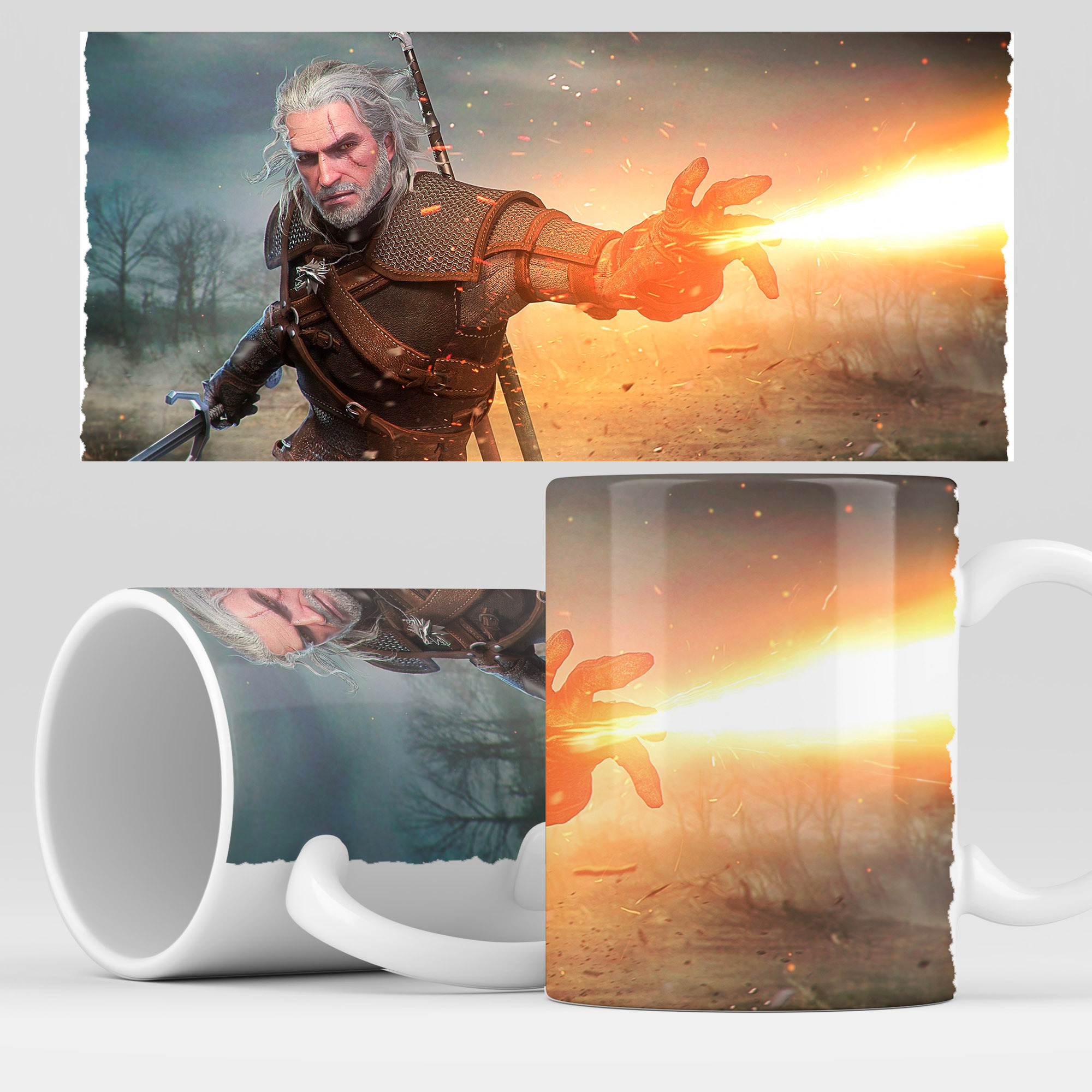 

Кружка RocketCup с принтом "Ведьмак" The Witcher, Witcher17