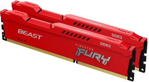 фото Оперативная память kingston fury beast kf318c10brk2/16, ddr3 2x8gb, 1866mhz