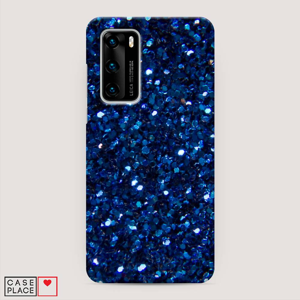 

Чехол Awog "Синие блестки рисунок" для Huawei P40