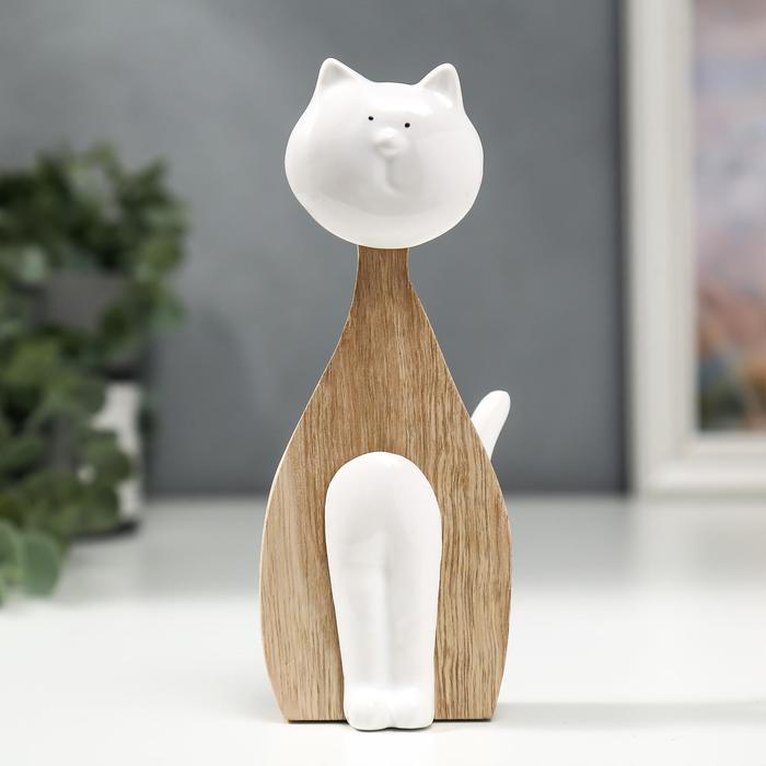 

Сувенир керамика, дерево "Котик" 15,5х4,4х6,2 см
