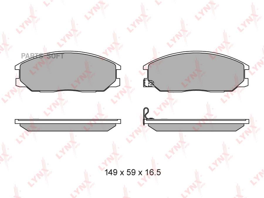 

Тормозные колодки LYNXauto дисковые bd3614