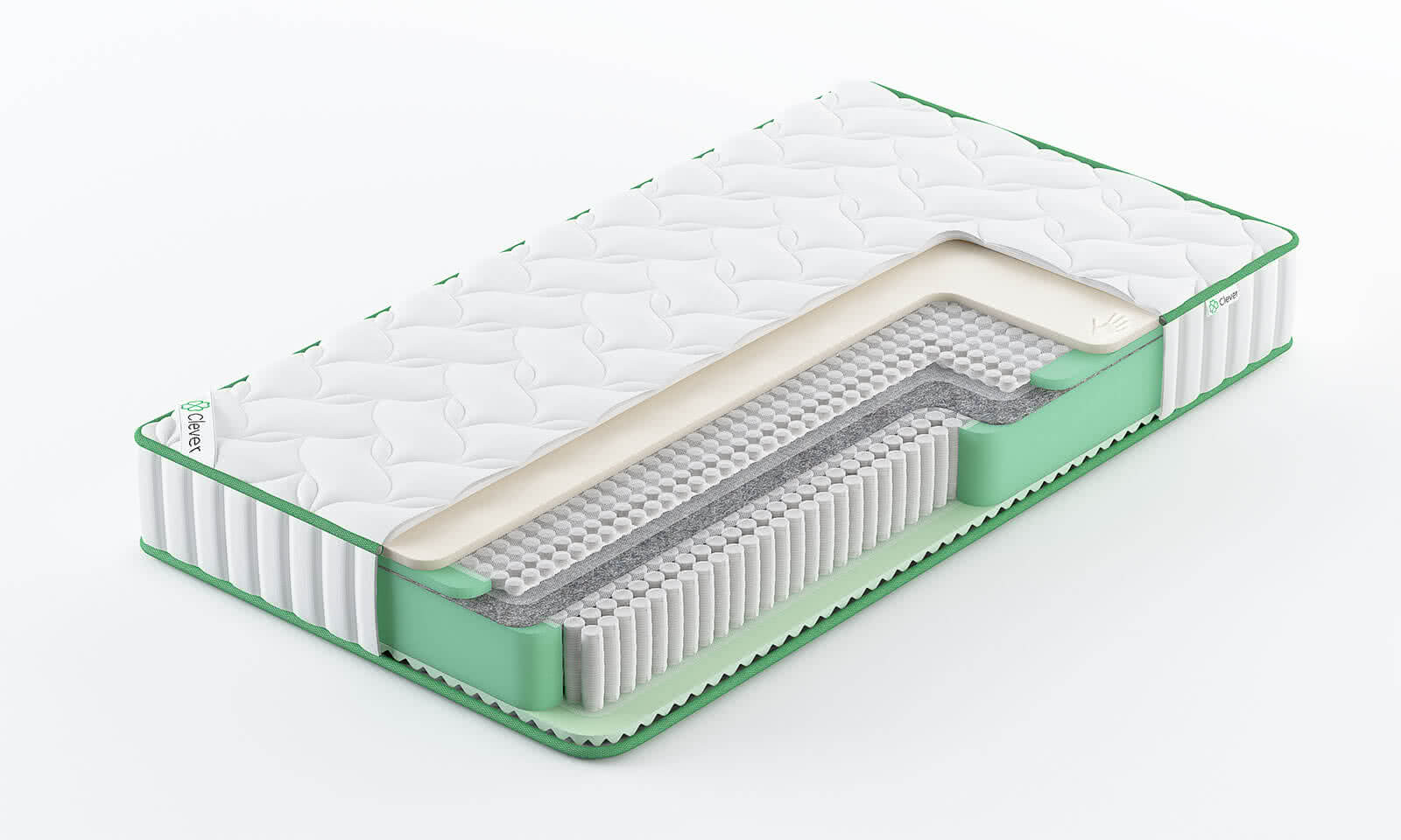 

Матрас Clever HybridTouch S1000 145x195, Белый, HybridTouch S1000