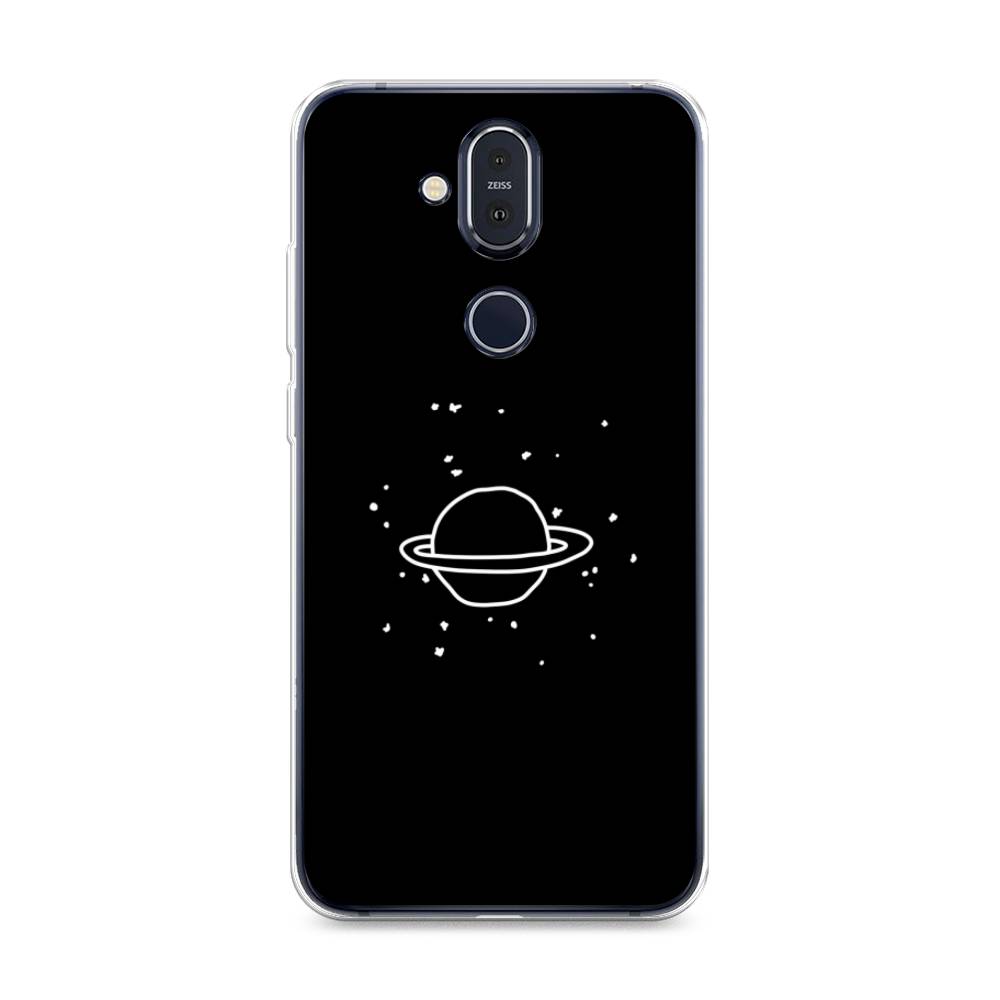 

Чехол Awog на Nokia 8.1 / Нокиа 8.1 "Дудл Юпитера", Белый;черный, 122250-4