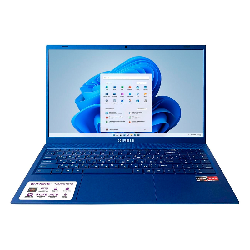 

Ноутбук IRBIS 15NBC1012 Blue, 15NBC1012