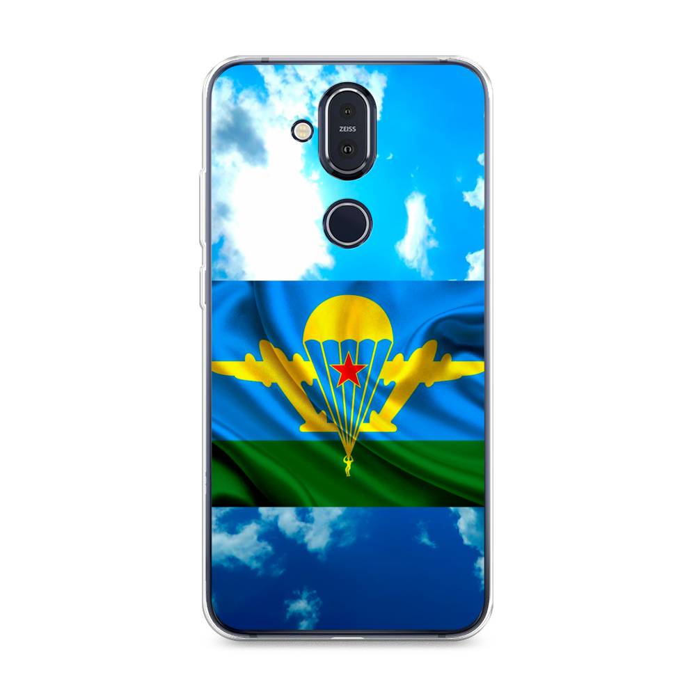 

Чехол Awog на Nokia 8.1 / Нокиа 8.1 "ВДВ флаг в небесах", Синий;зеленый;желтый, 122250-5