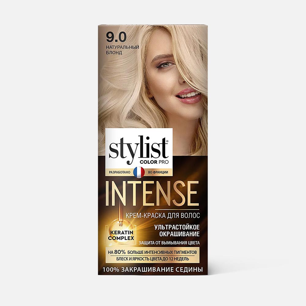 

Крем-краска для волос Stylist Color Pro Intense №9.0 Натуральный блонд 118 мл