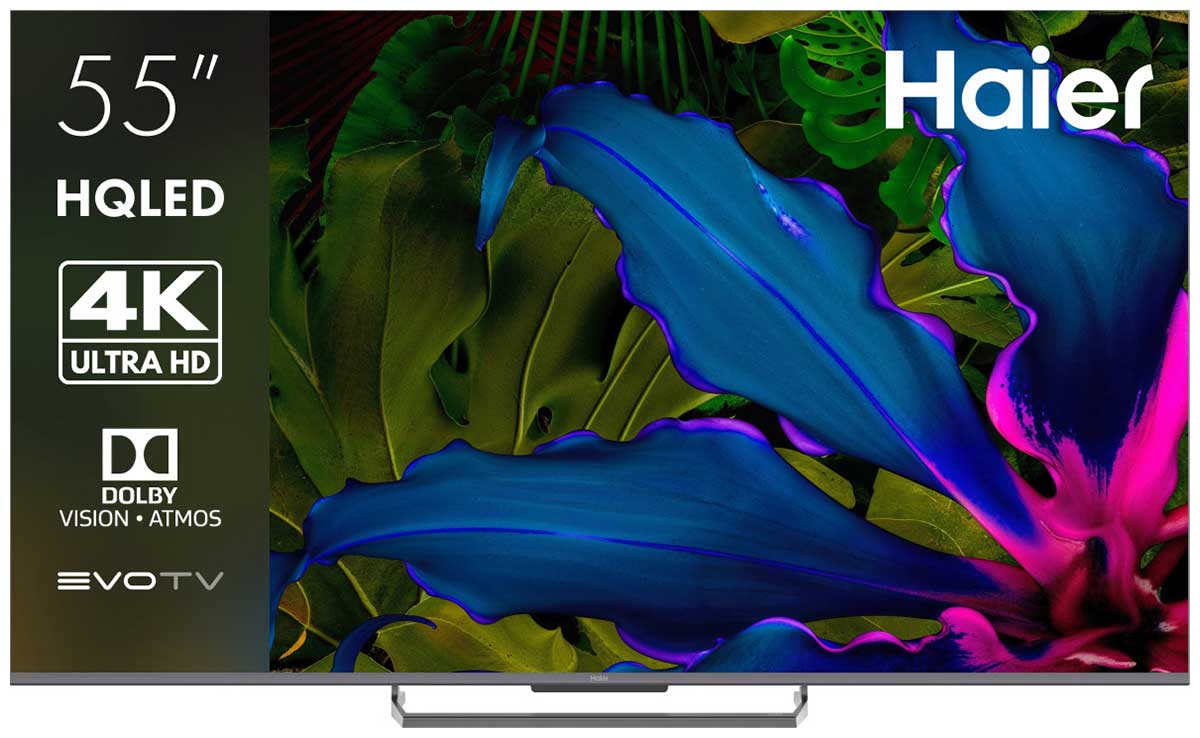 

Телевизор Haier 55 Smart TV S6, 55"(139 см), UHD 4K, Серый, 55 Smart TV S6