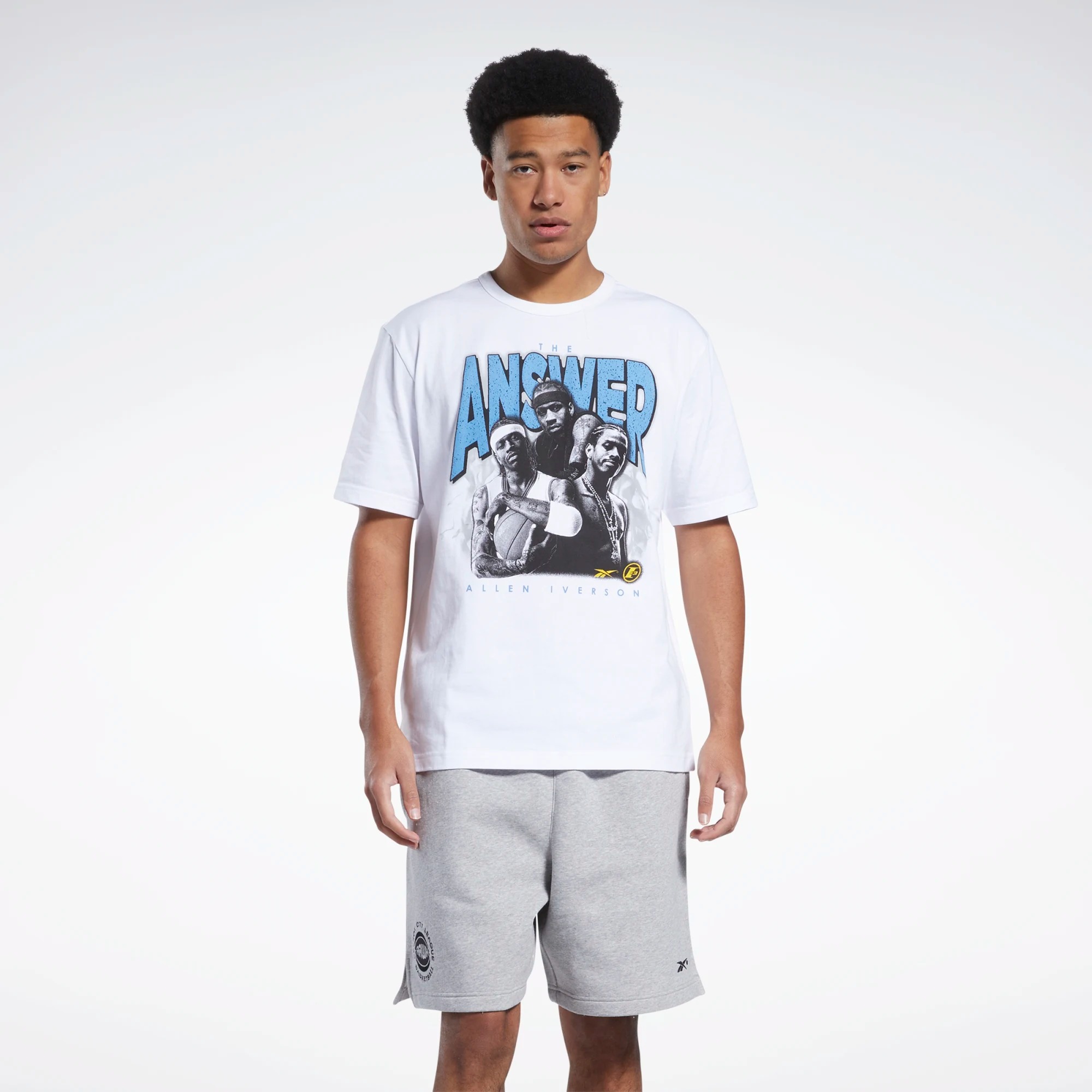 

Футболка мужская Reebok Iverson Trio Short Sleeve T-Shirt белая S, Iverson Trio Short Sleeve T-Shirt