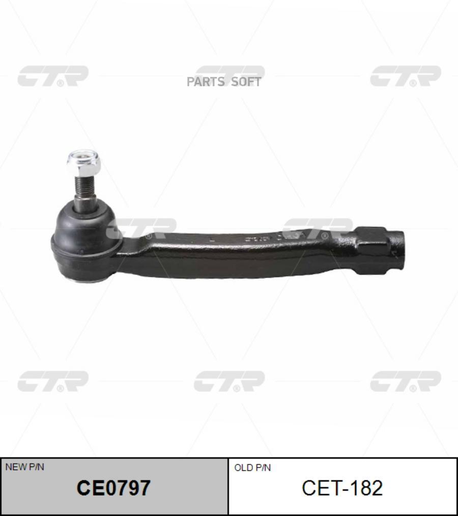 

Наконечник Рулевой L Toyota Highlander 07-11 Ctr Cet-182 CTR арт. CE0797