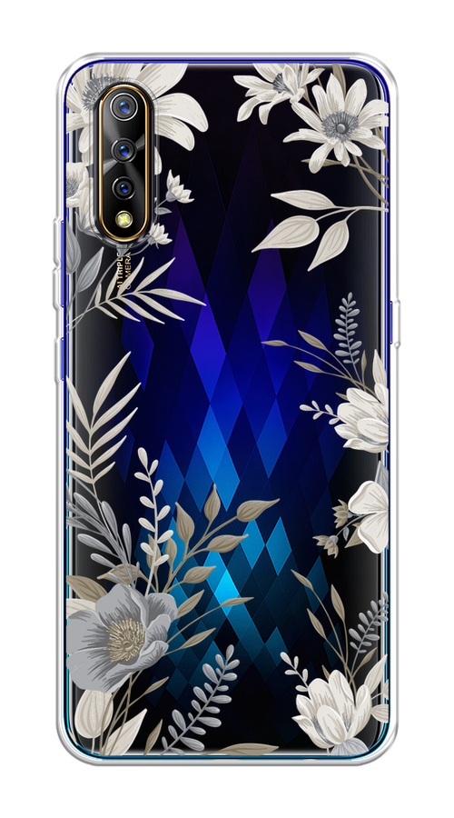 

Чехол на Vivo iQOO Neo/V17 Neo "Цветы сепия", Серый;прозрачный;зеленый;белый, 262050-1