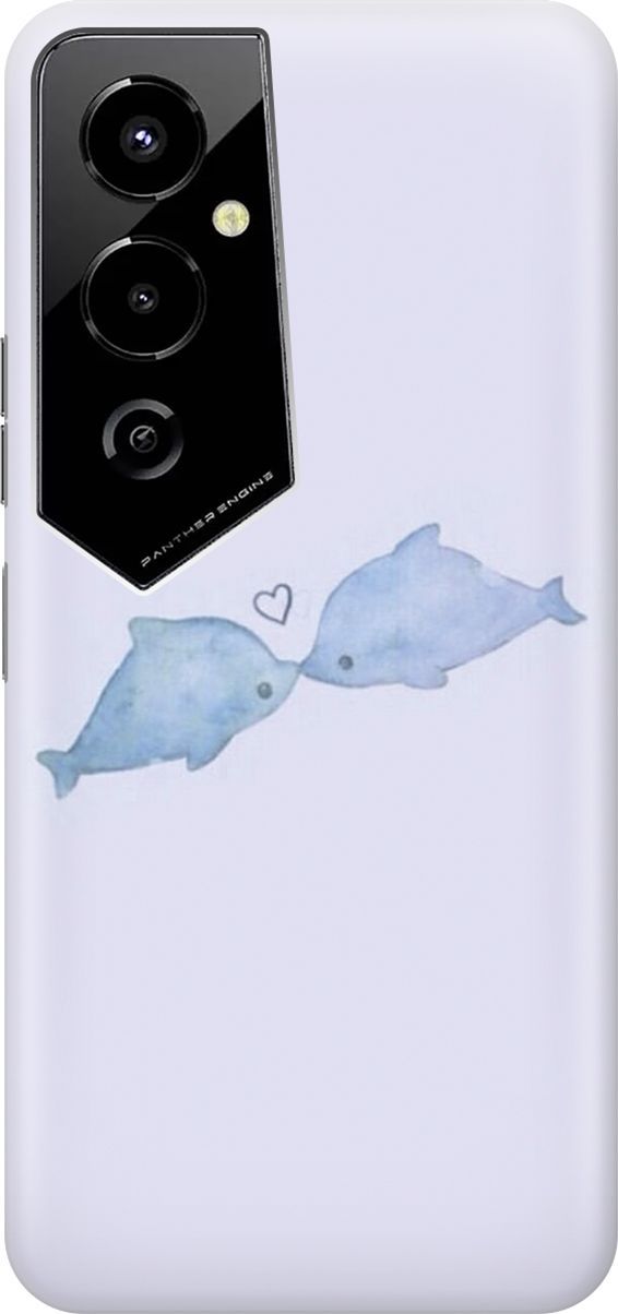 

Силиконовый чехол на Tecno Pova 4 Pro с принтом "Дельфинчики", 158079