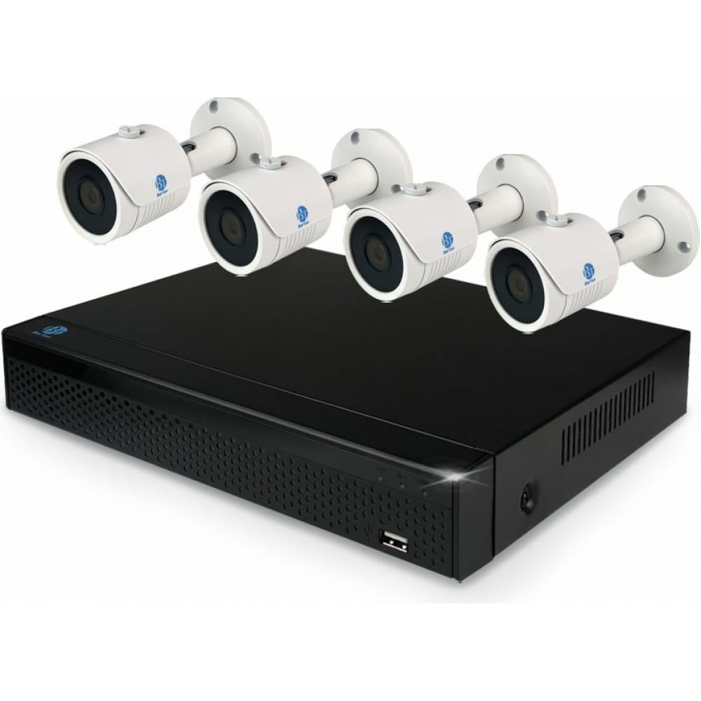 

Комплект видеонаблюдения 1080P BarTon AHD/TVI/CVI 4.2, Черный