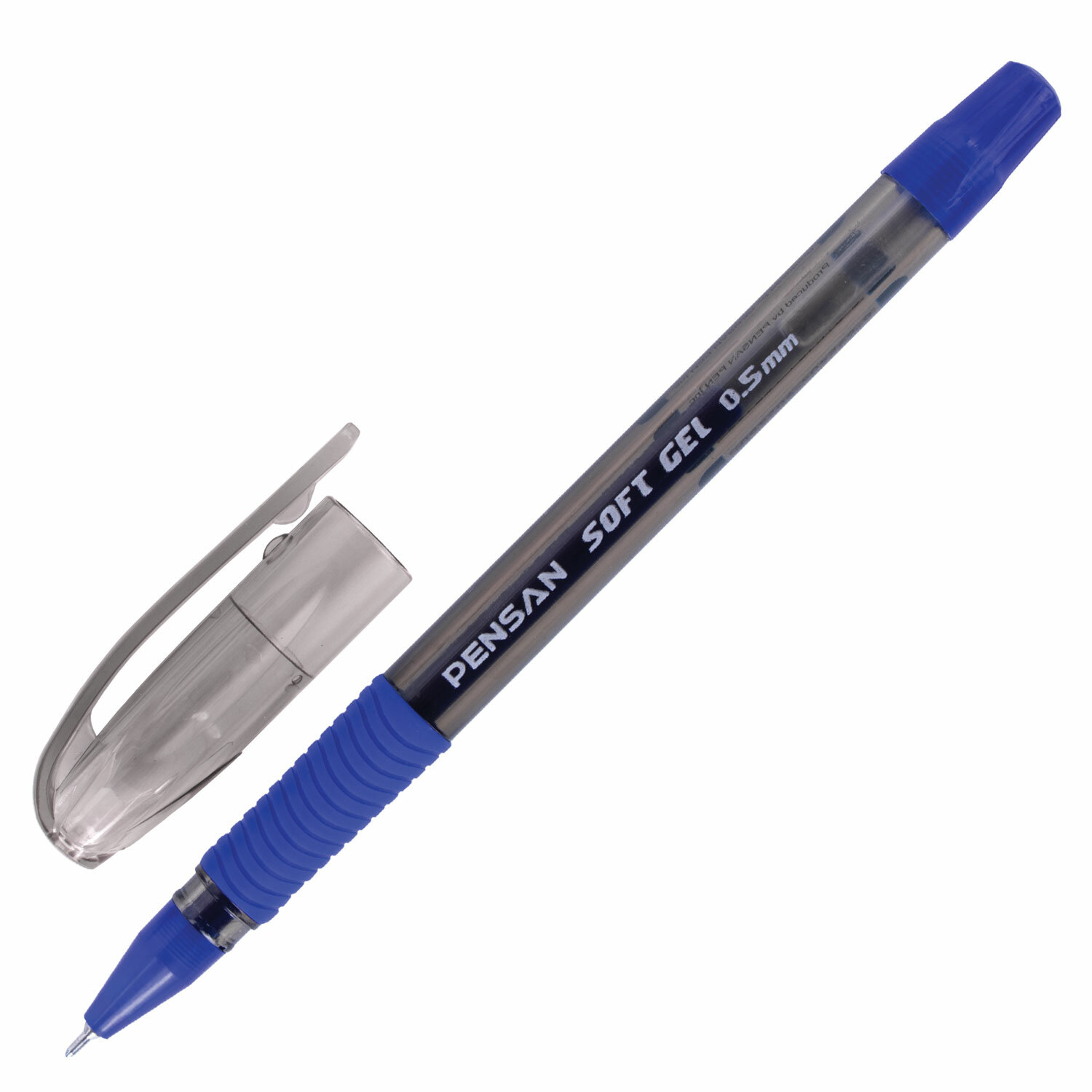 

Ручка гелевая Pensan Soft Gel Fine, синяя, 0,5 мм, 1 шт.