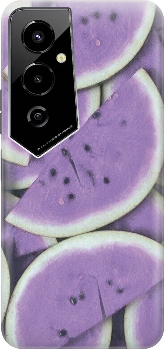 

Силиконовый чехол на Tecno Pova 4 Pro с принтом "Сиреневый арбуз", Белый;зеленый, 158091