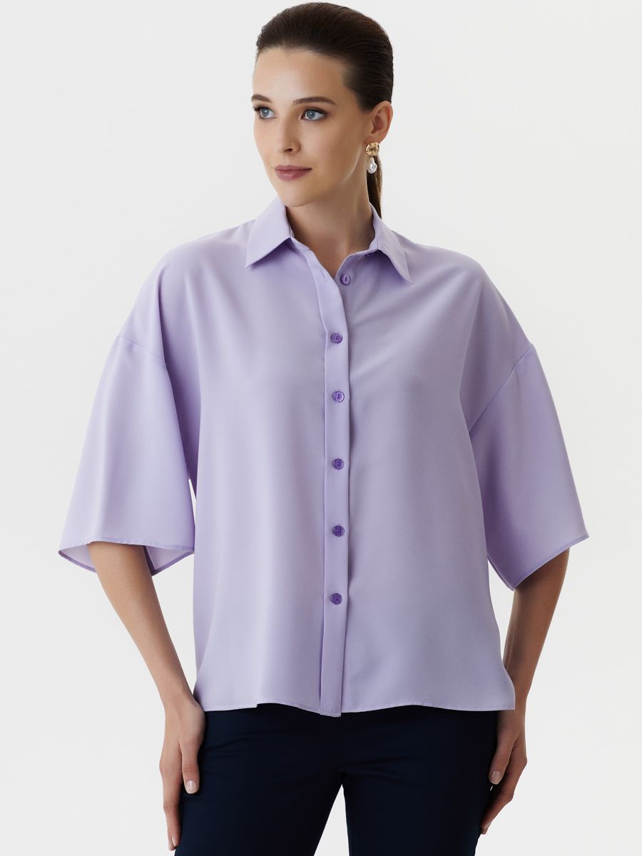 Блуза женская Арт-Деко R-1389 фиолетовая 48 RU