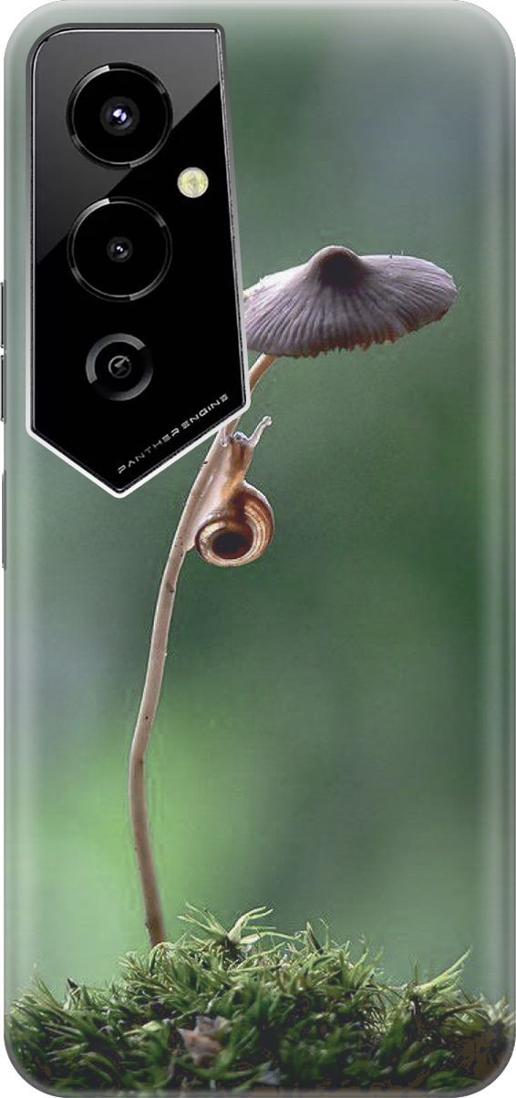 

Силиконовый чехол на Tecno Pova 4 Pro с принтом "Две улитки", Зеленый;коричневый, 158085