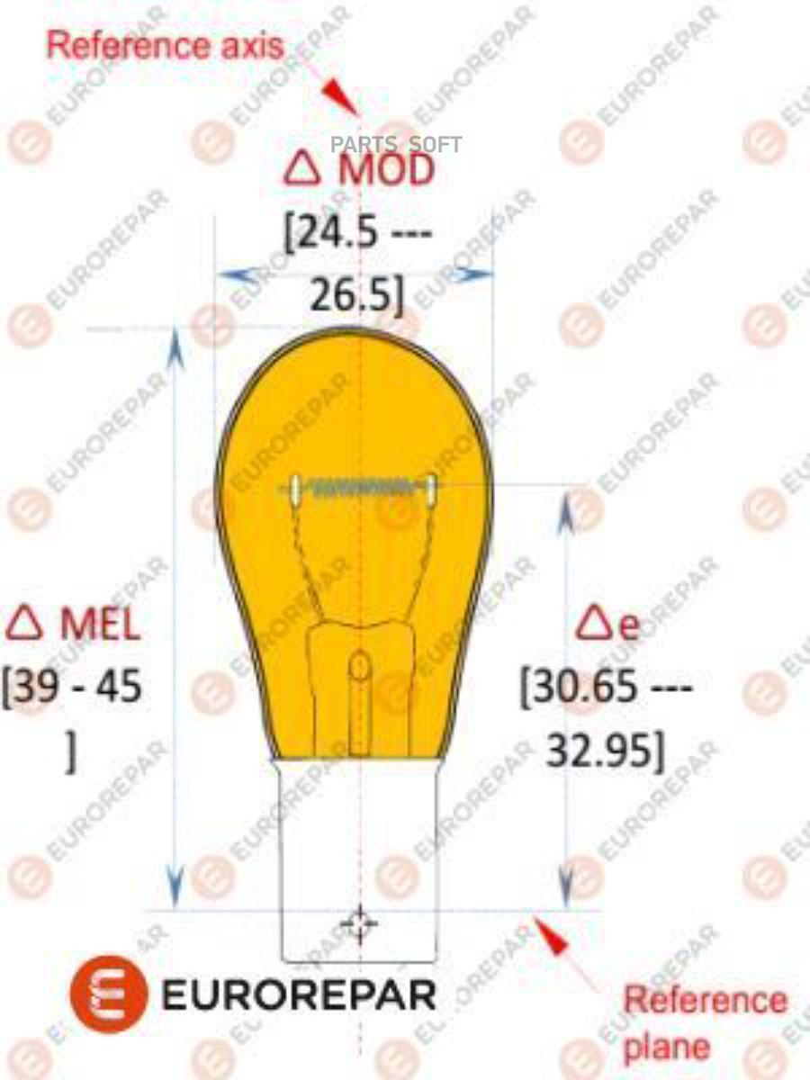 

Лампа 12v Py21w 21w Eurorepar 1 Шт. Картон 1616430980 EUROREPAR 1616430980