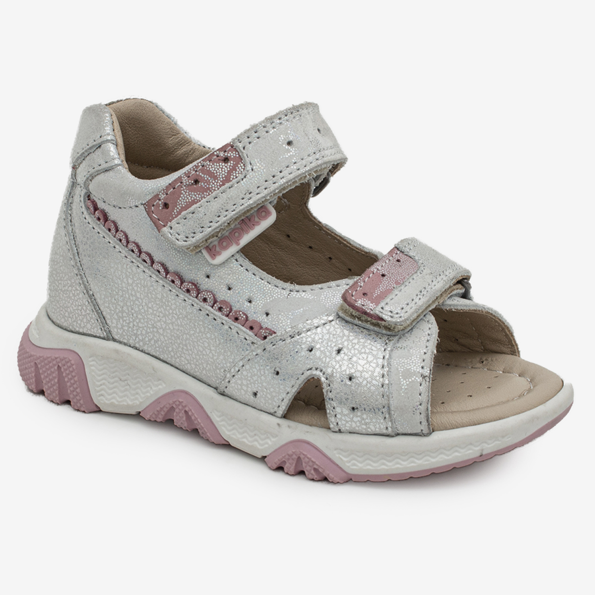 

Сандалии детские Kapika 31745т цв.серебряный р.26 RU, 31745т