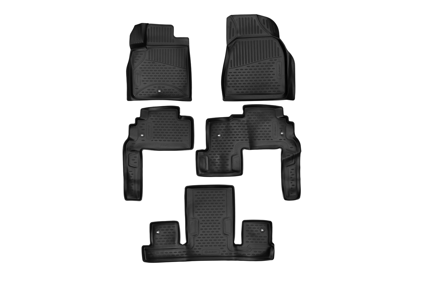 фото Коврики 3d в салон chevrolet traverse /buick enclave, 2009-12/2017, кросс., 5 шт. (пу) element