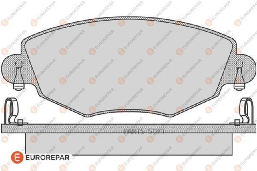 

Колодки тормозные дисковые FORD MONDEO III (B5Y) 1.8 16V 00 () 1шт EUROREPAR 1617256280