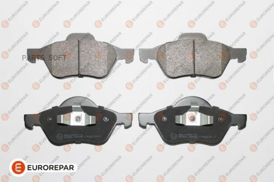 

Колодки тормозные дисковые RENAULT LAGUNA II (BG0/1) 1.6 16V (BG0A, B EUROREPAR 1617257380