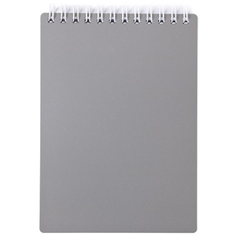 

Блокнот Hatber А5,80л, клетка,гребень,обл.пластик METALLIC Серый 040494