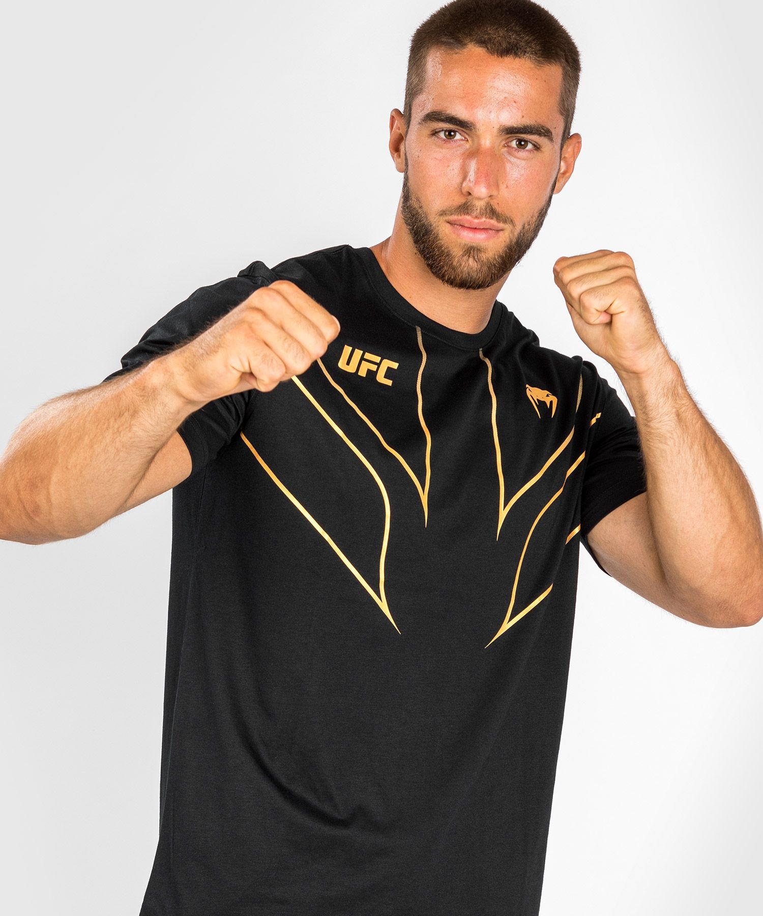 Футболка мужская Venum Fight Night UFC Venum Fight Night 2.0 Replica золотистая S