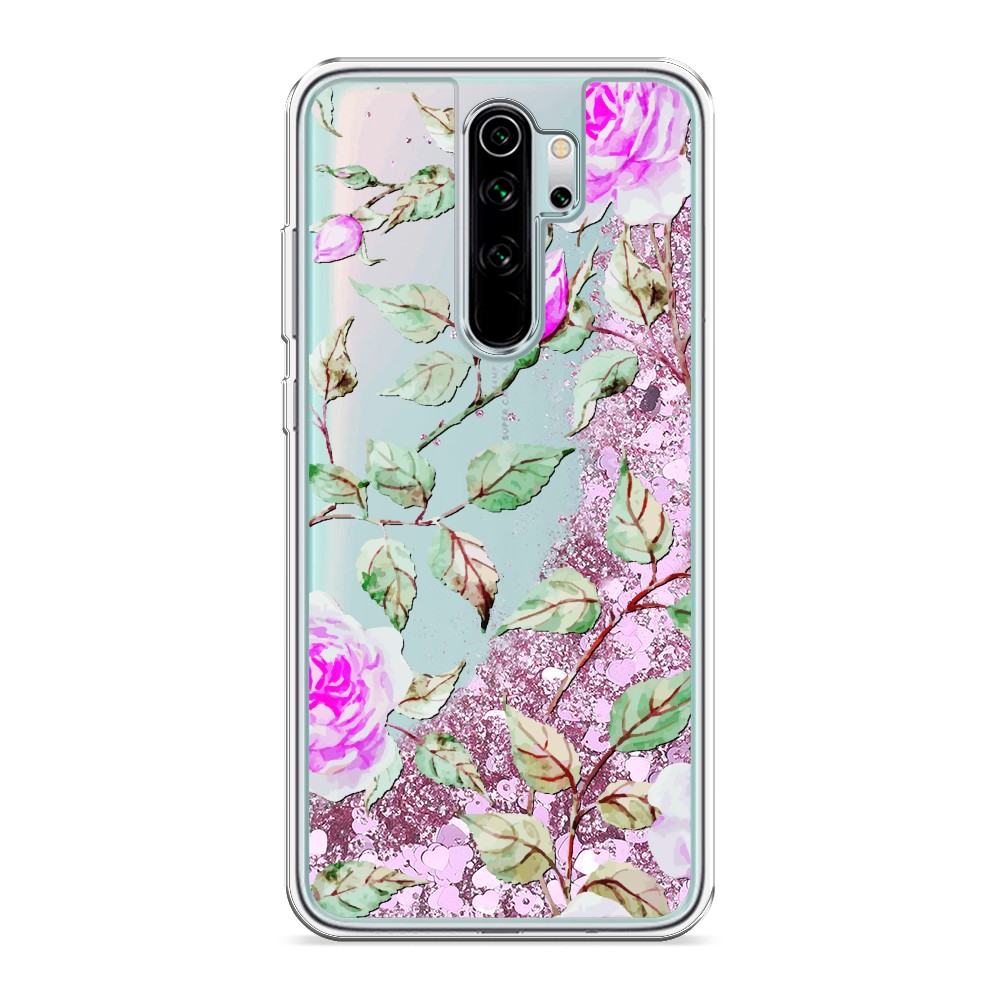

Жидкий чехол с блестками "Цветочная фантазия 7" на Xiaomi Redmi Note 8 Pro