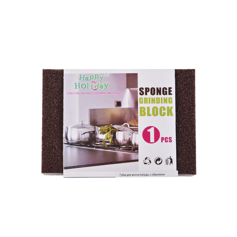 фото Губка для посуды абразивная household sponge grinding block 1 шт