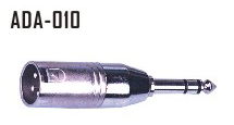 

Stands Cables Ada010 - переходник Xlr папа - джек стерео 6.3 мм, Серебристый