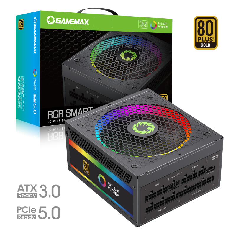 

Блок питания GameMax RGB-750 PRO 5.0 ATX 750W, Черный, RGB-750 PRO 5.0