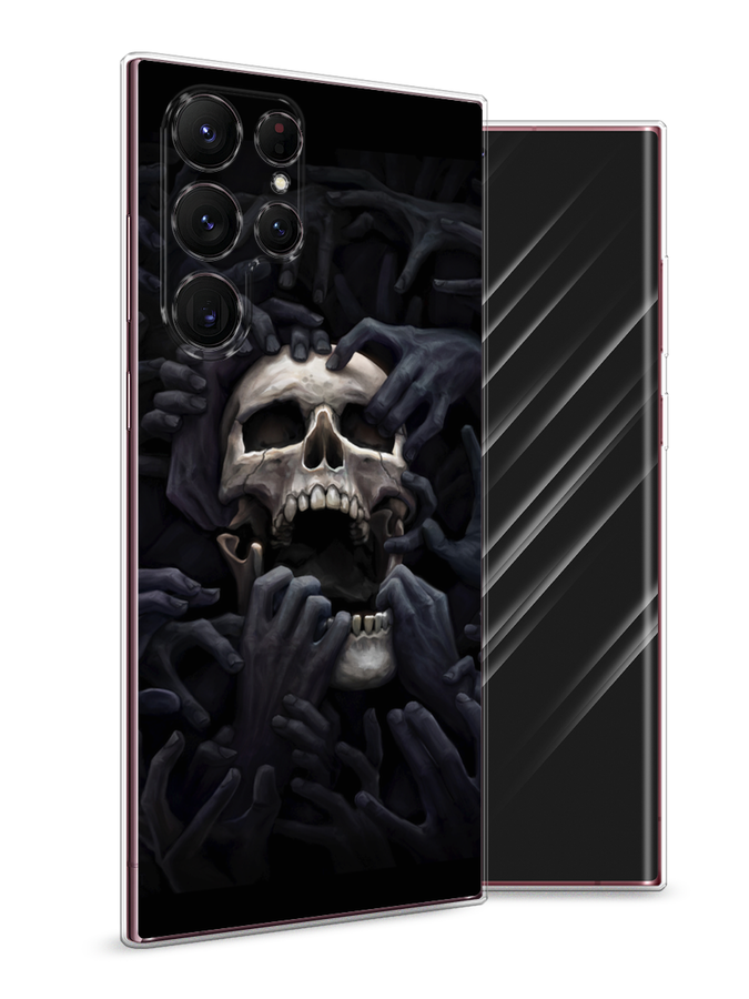 

Чехол Awog на Samsung Galaxy S22 Ultra / Самсунг S22 Ultra "Череп 29", Черный;серый, 2104050-9