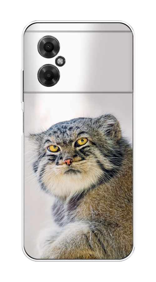 

Чехол на Xiaomi Poco M4 5G "Кот манул 1", Серый;белый;желтый, 316550-1