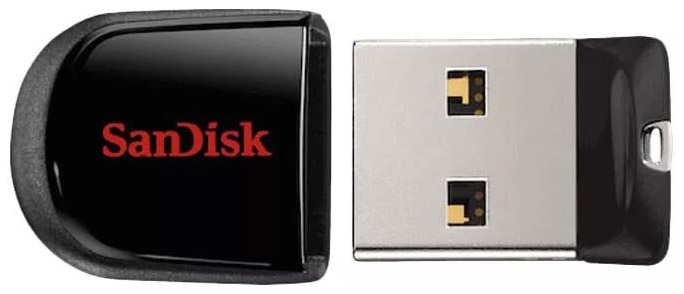 фото Флешка sandisk cruzer fit 32гб black (sdcz33-032g-b35)