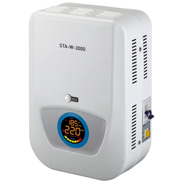 

Однофазный стабилизатор ЭРА STA-W-3000 Б0002814, STA-W-3000